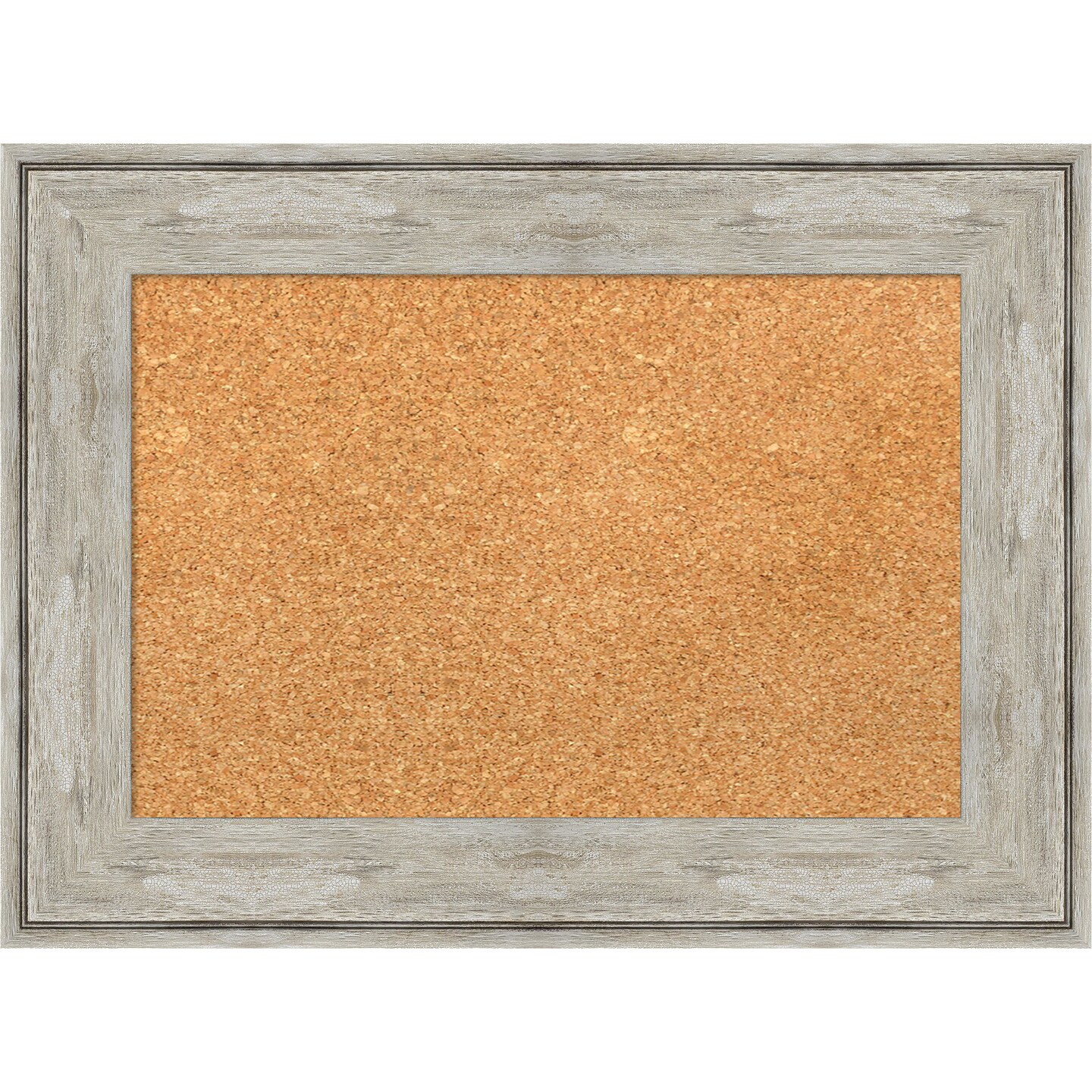Cork Board, Crackled Metallic Frame - Bulletin Board, Organization Board, Pin Board
