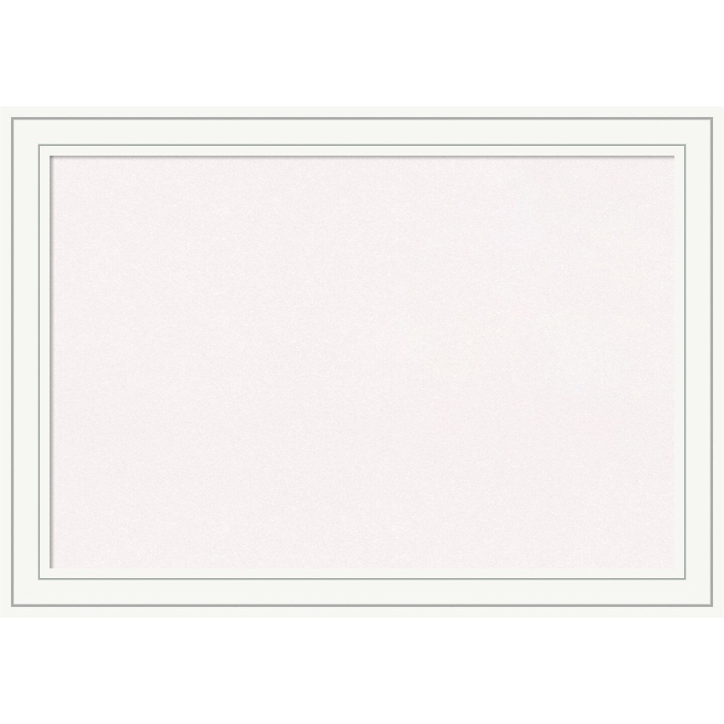 Cork Board, Craftsman White Wood Frame - Bulletin Board, Organization Board, Pin Board