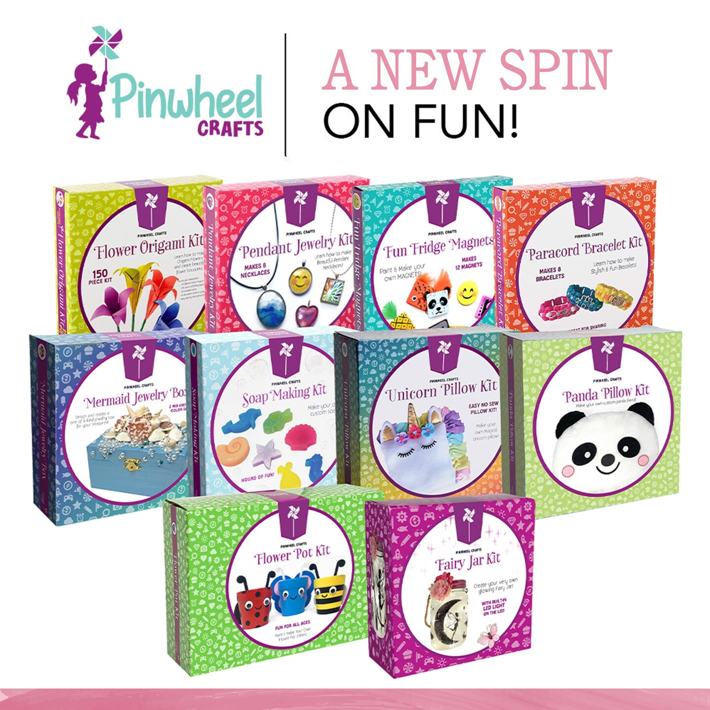 Pinwheel Crafts pinwheel crafts mini canvas & easel set, miniature