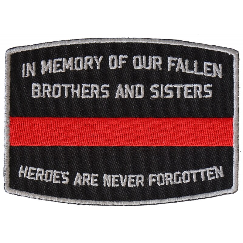 Patch, Embroidered Patch (Iron-On or Sew-On), Thin Red Line