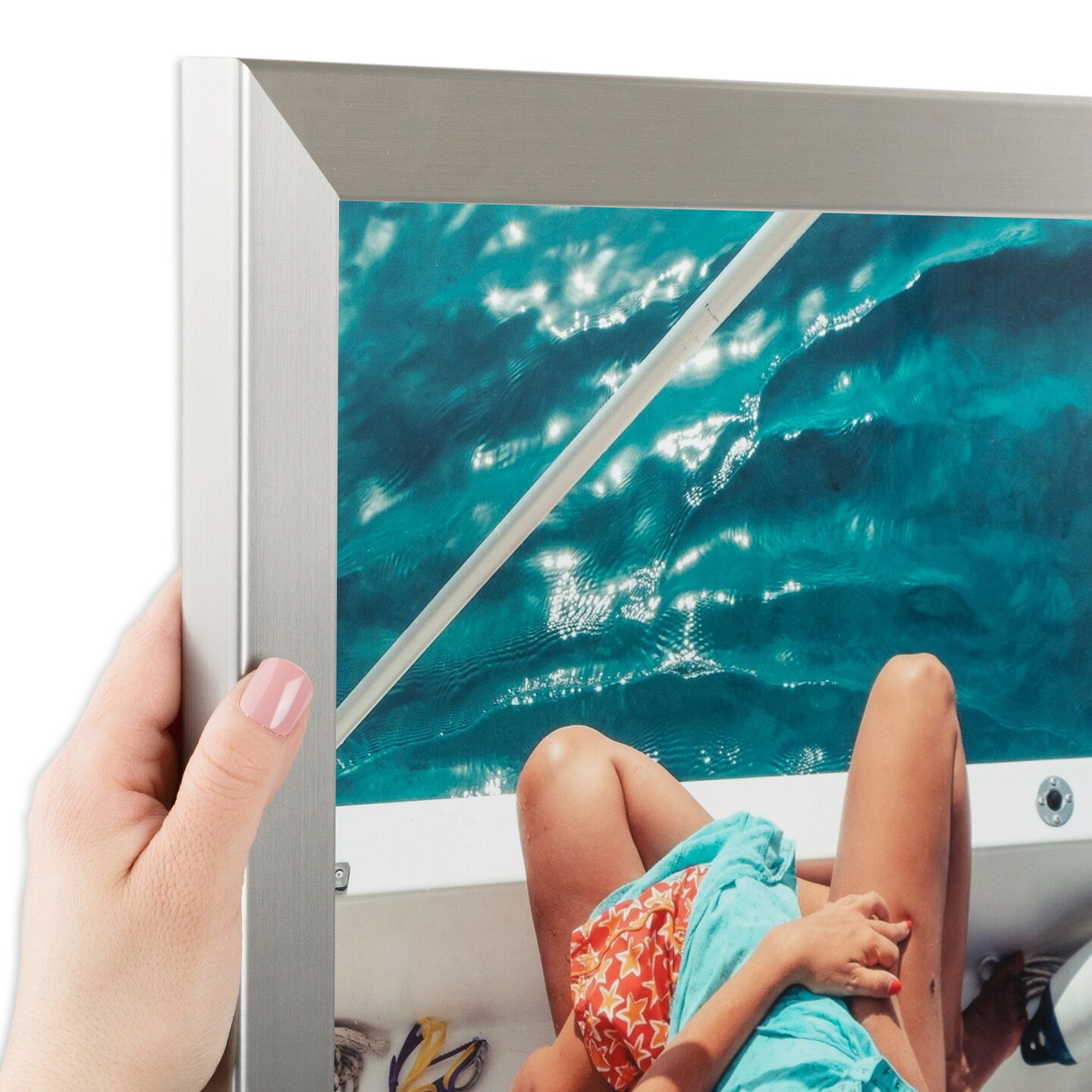 ArtToFrames 24x24 Inch Picture Frame, This 1.25 Inch Custom MDF Poster Frame is Available in Multiple Colors, Great for Your Art or Photos - Comes with 060 Plexi Glass and Corrugated (A46RC)