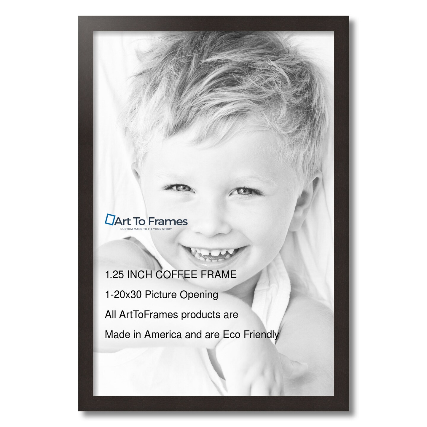 ArtToFrames 20x30 Inch Picture Frame, This 1.25 Inch Custom MDF Poster Frame is Available in Multiple Colors, Great for Your Art or Photos - Comes with 060 Plexi Glass and Corrugated (A46PC)