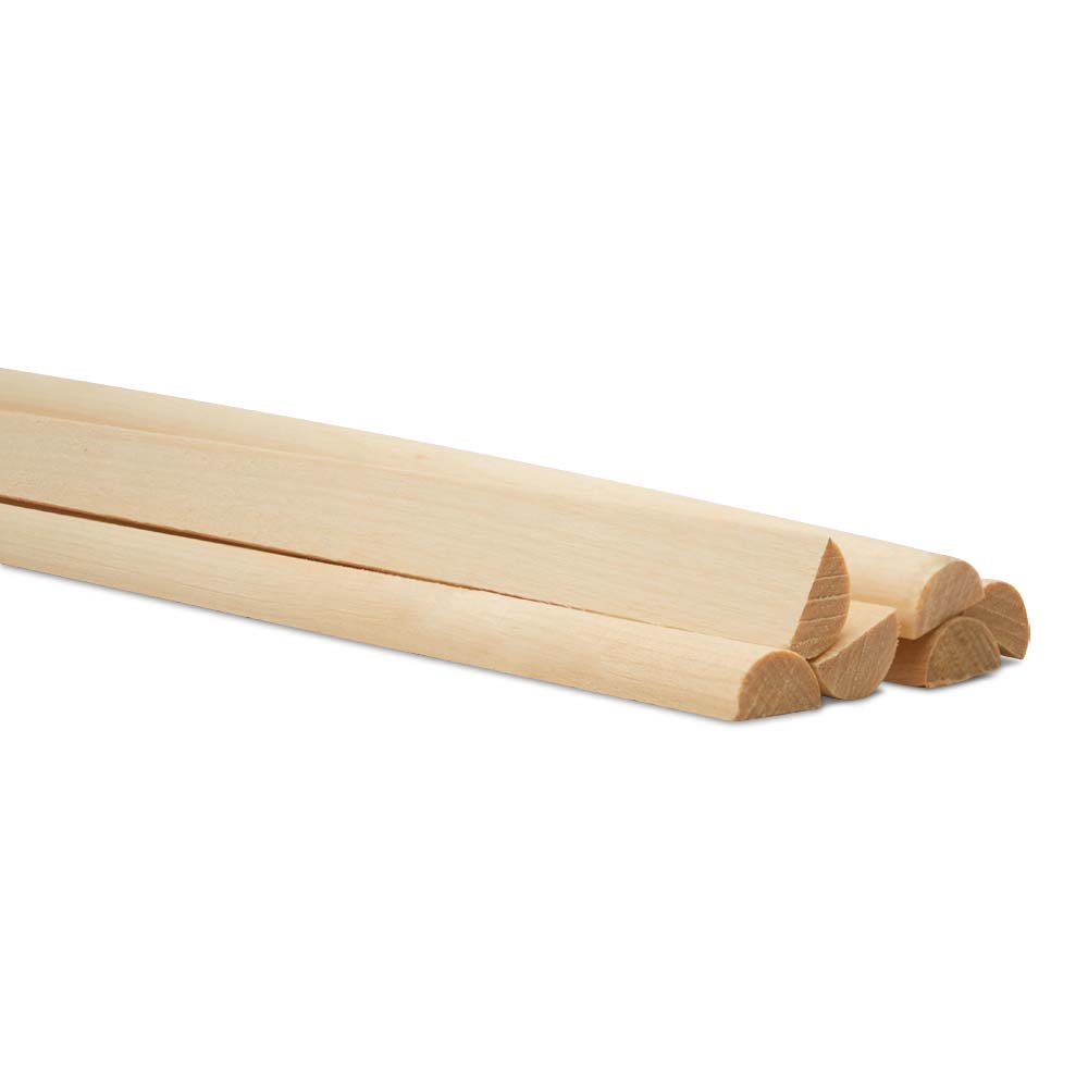 Split Wood Dowel Rods, Multiple Sizes Available, Unfinished for DIY Refacing | Woodpeckers