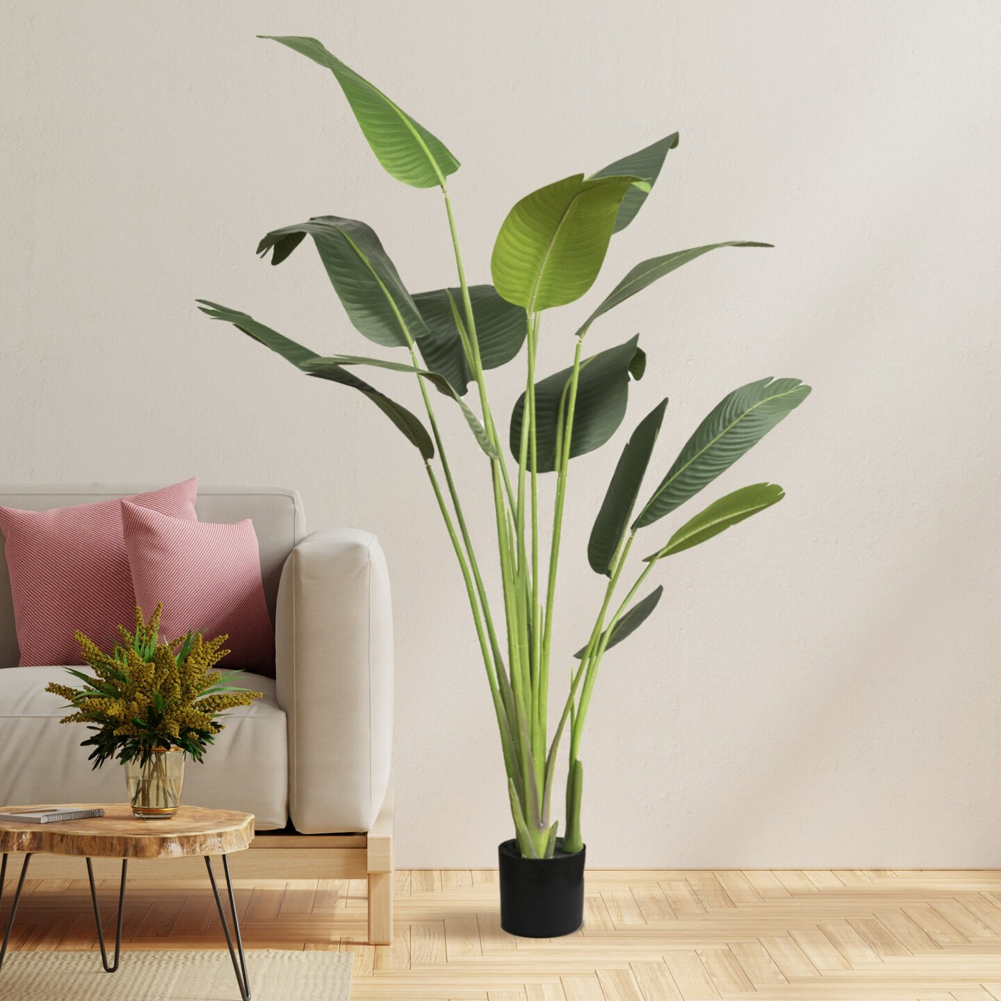 60" Bird of Paradise Artificial Plant for Living Room Décor (2 Pack)