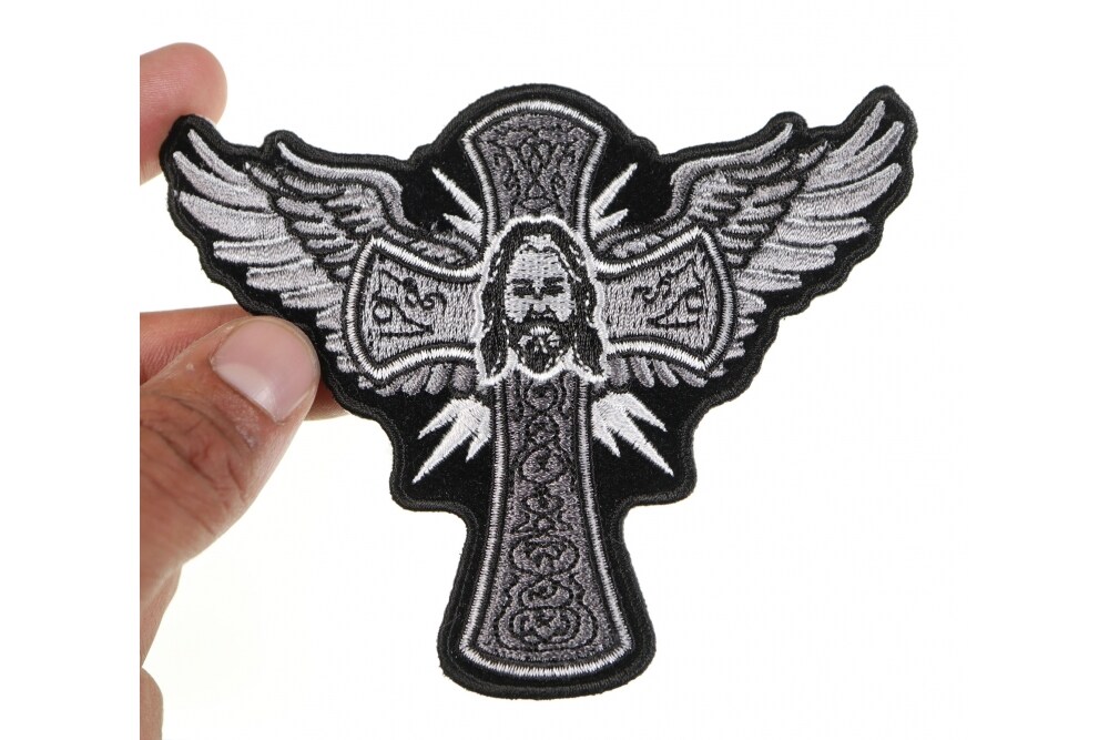 Jesus Saves Cross Patches (5 Pack) Religious Embroidered Iron On Patch  Applique - Helia Beer Co