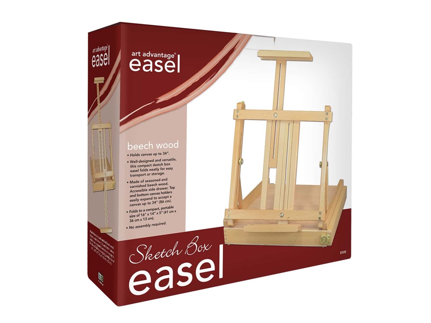 Art Advantage Easel Sketch Box Beechwood Easels Michaels