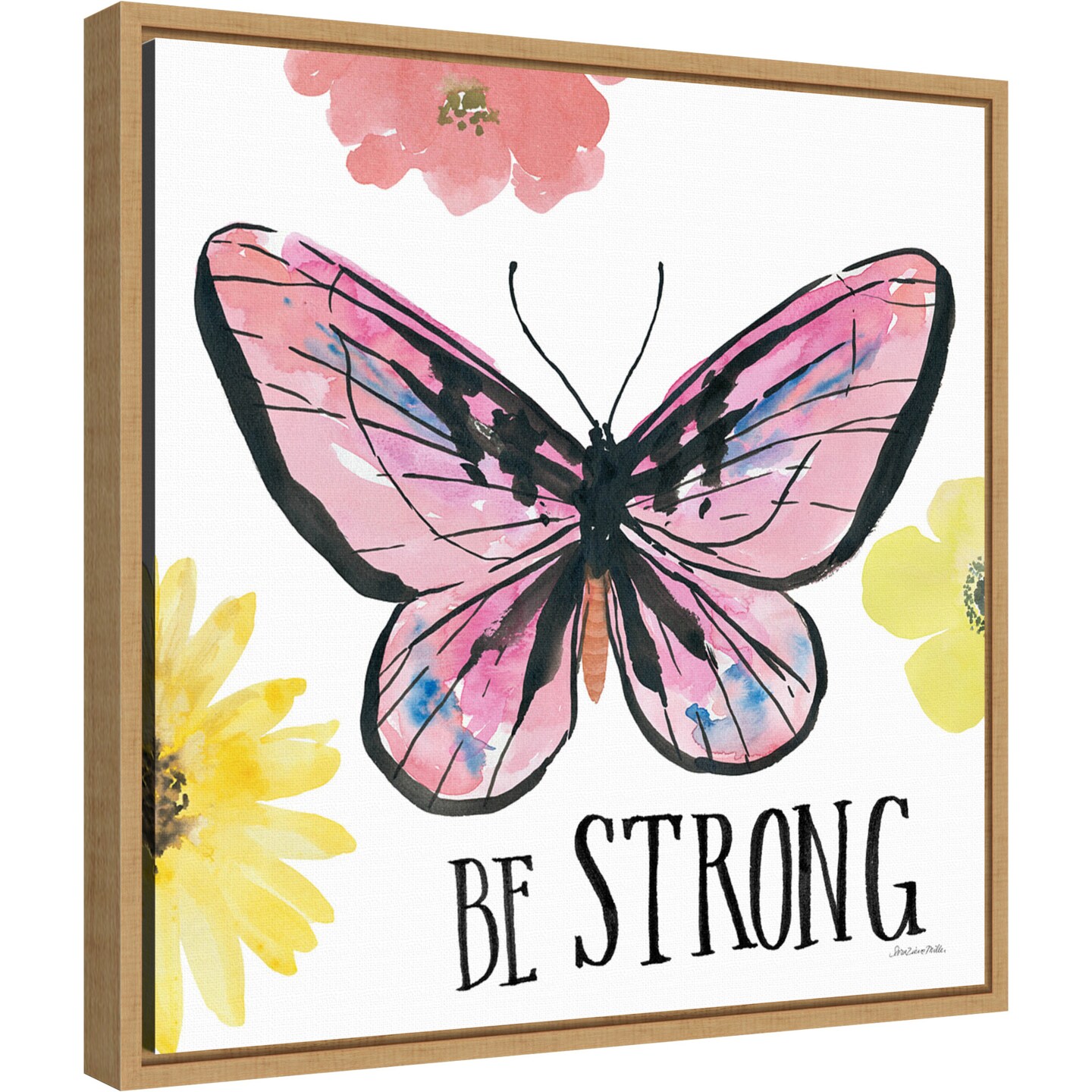 Beautiful Butterfly I by Sara Zieve Miller Canvas Wall Art Print Framed