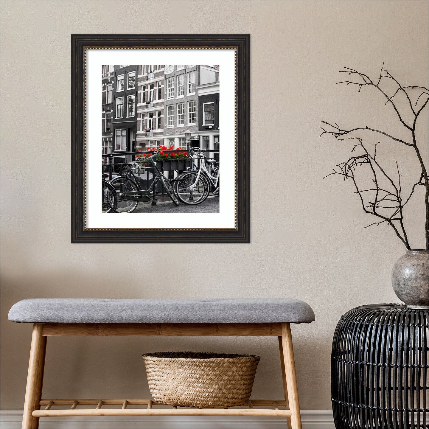 Amanti Art Accent Bronze Narrow Picture Frame