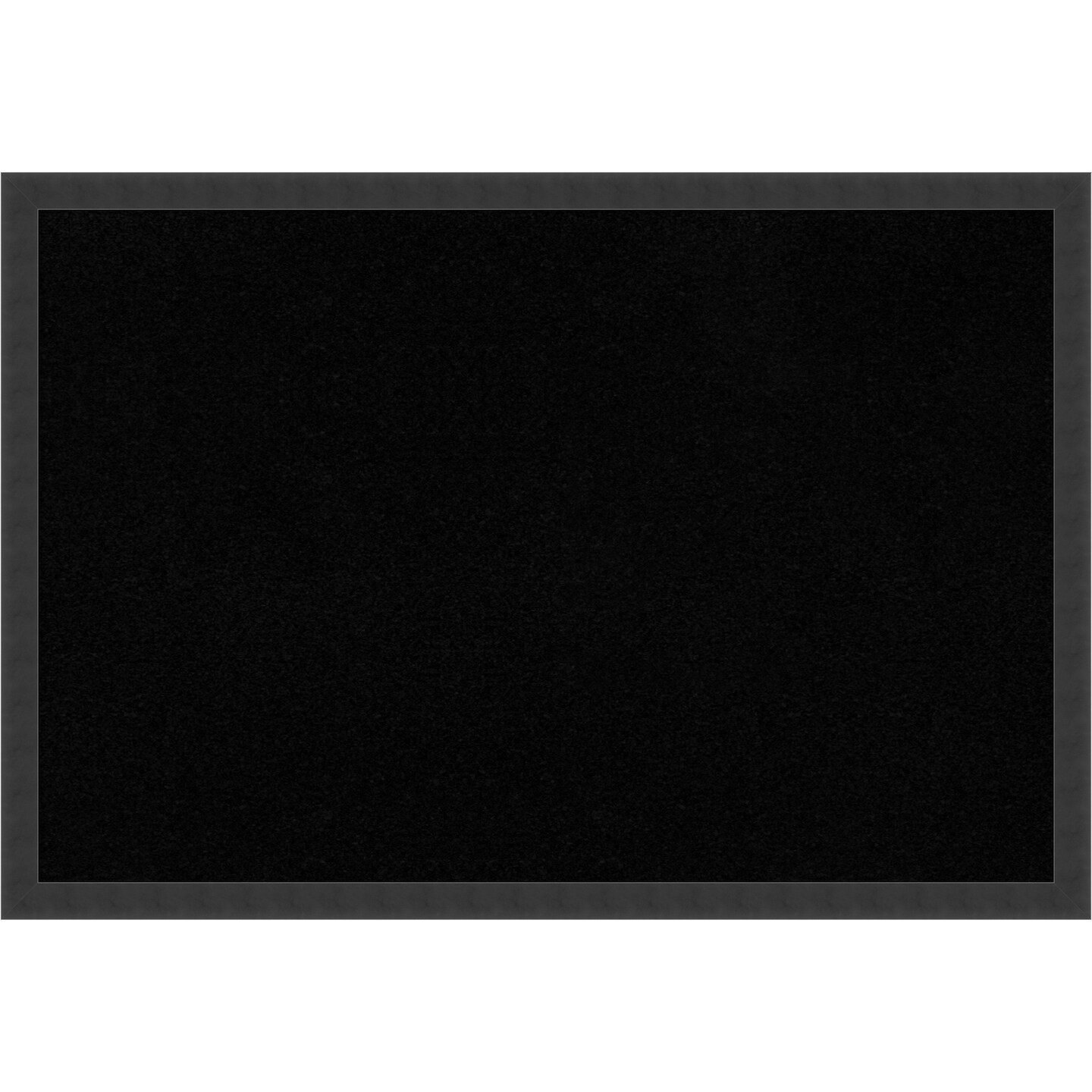 Cork Board, Mezzanotte Black Wood Frame - Bulletin Board, Organization Board, Pin Board