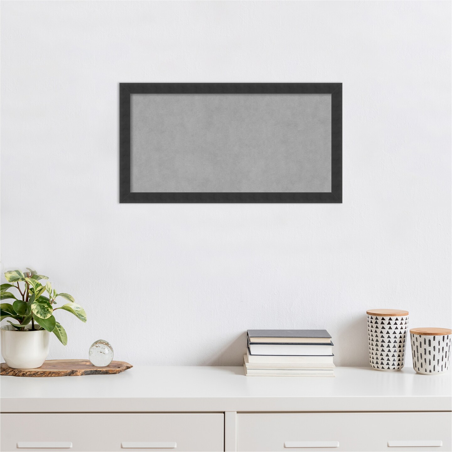 Magnetic Boards, Home Office Boards Mezzanotte Black Framed Organization Boards