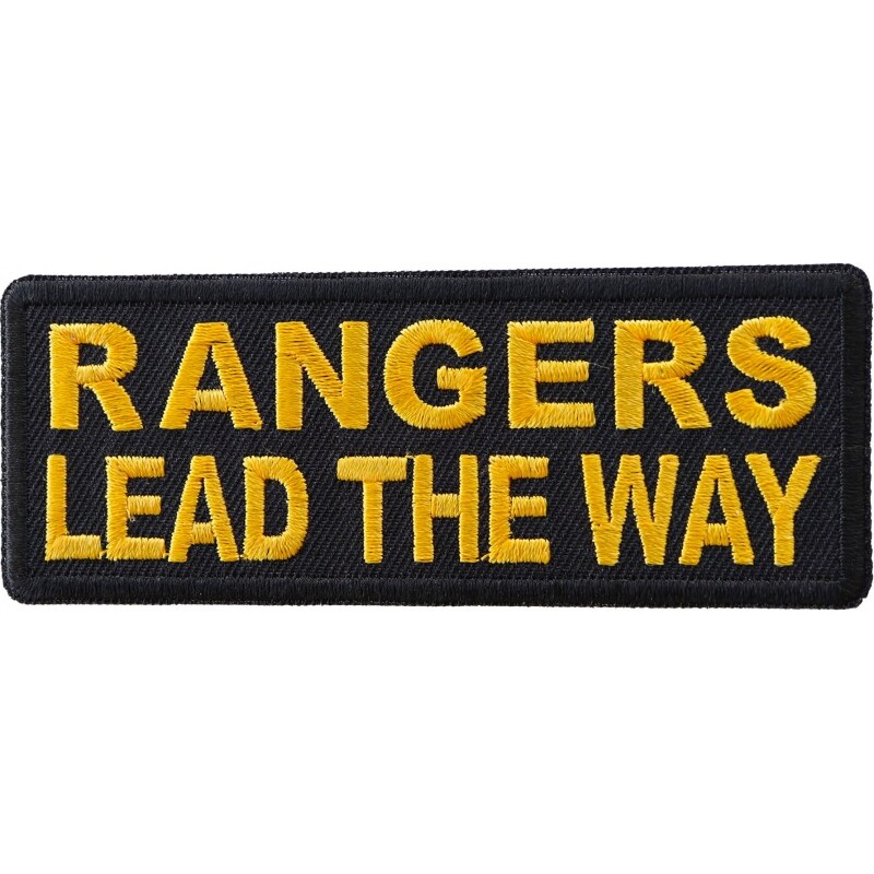 Patch, Embroidered Patch (Iron-On or Sew-On), Rangers Lead The Way (U.S. Army), 4&#x22; x 1.5&#x22;