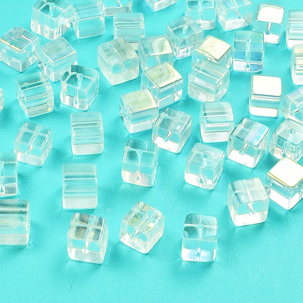 Cubed Glass Bead Strand 8 in Pack of 2