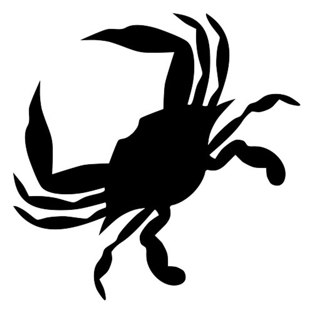 Contemporary Crab Embossing 12 x 12 Stencil | FS069 by Designer Stencils | Animal &#x26; Nature Stencils | Reusable Stencils for Painting on Wood, Wall, Tile, Canvas, Paper, Fabric, Furniture, Floor | Stencil for Home Makeover | Easy to Use &#x26; Clean