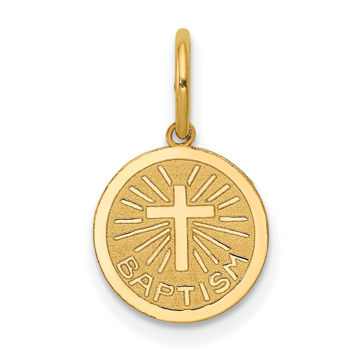 New 14k Gold newest Religious Baptism Charm Pendant