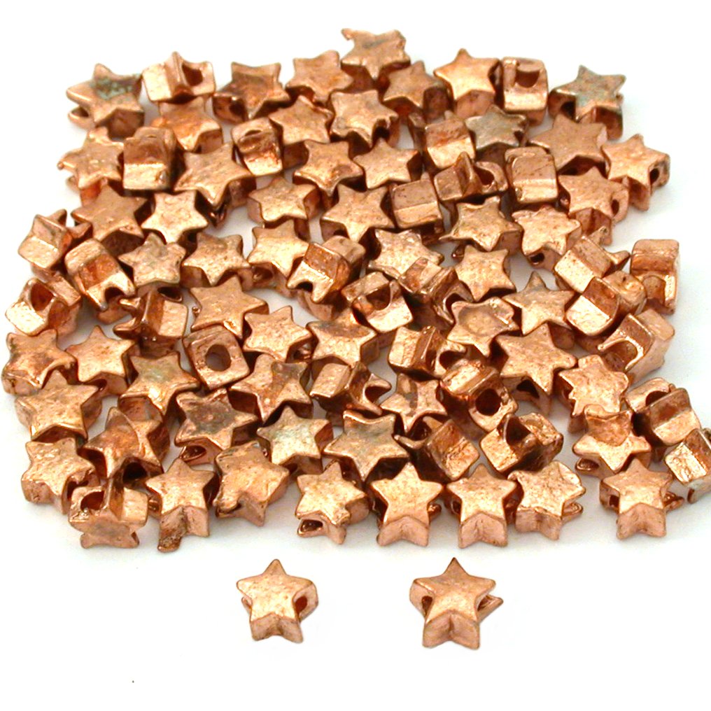 15g Star Beads Copper Plated Beading 4.5mm Approx 80