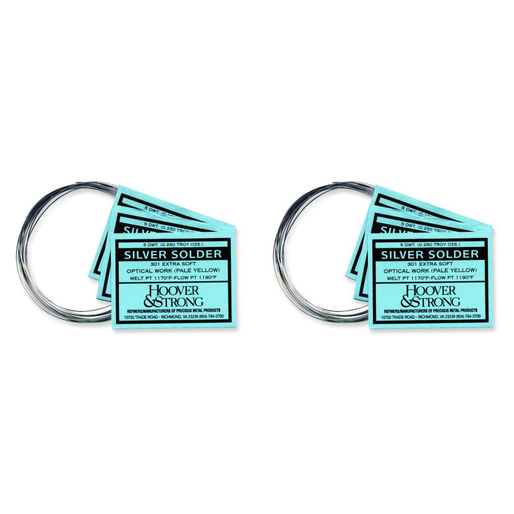 Hoover &#x26; Strong Sterling Silver Solder Medium &#x26; Soft Jewelry Repair Kit 2Pcs