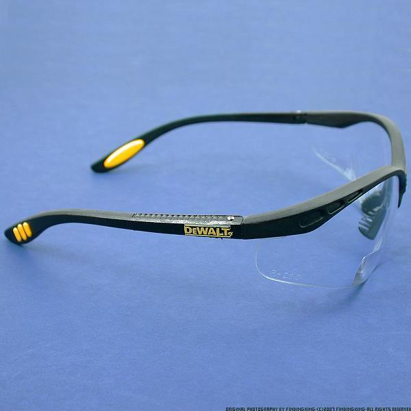 Dewalt DPG59-125C Reinforcer Rx-Bifocal 2.5 Clear Lens High Performance Protective Safety Glasses wi