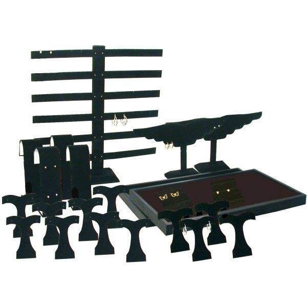 23 Earring Jewelry Display Fixtures Black