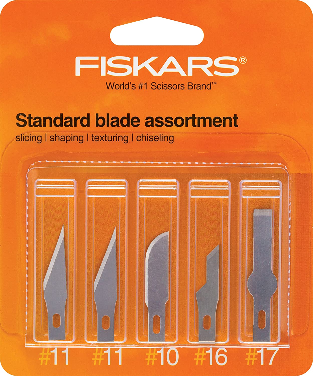 Fiskars 164190-1001 Standard Assortment Blades(2 Number.11,1 Number.10, 1 Number.16, 1 Number.17), 5