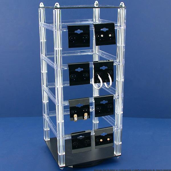 Earring Display Revolving Rotating Counter Top W/ 100 Cards
