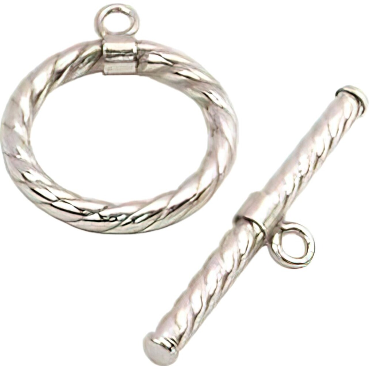 Sterling Silver Toggle Clasp Swirl Chain Necklace | Michaels
