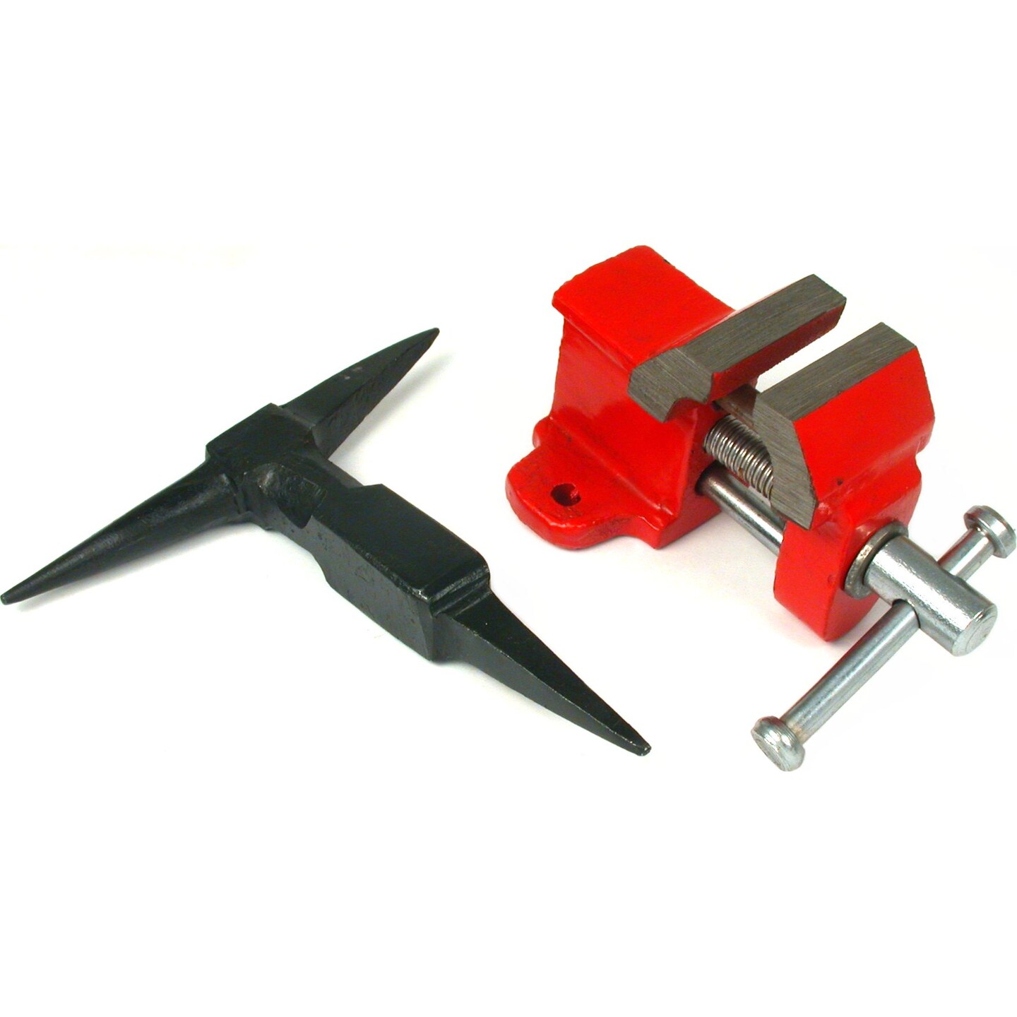 2 T-Shaped Anvil Table Top Vise Metalworking Bench Tool