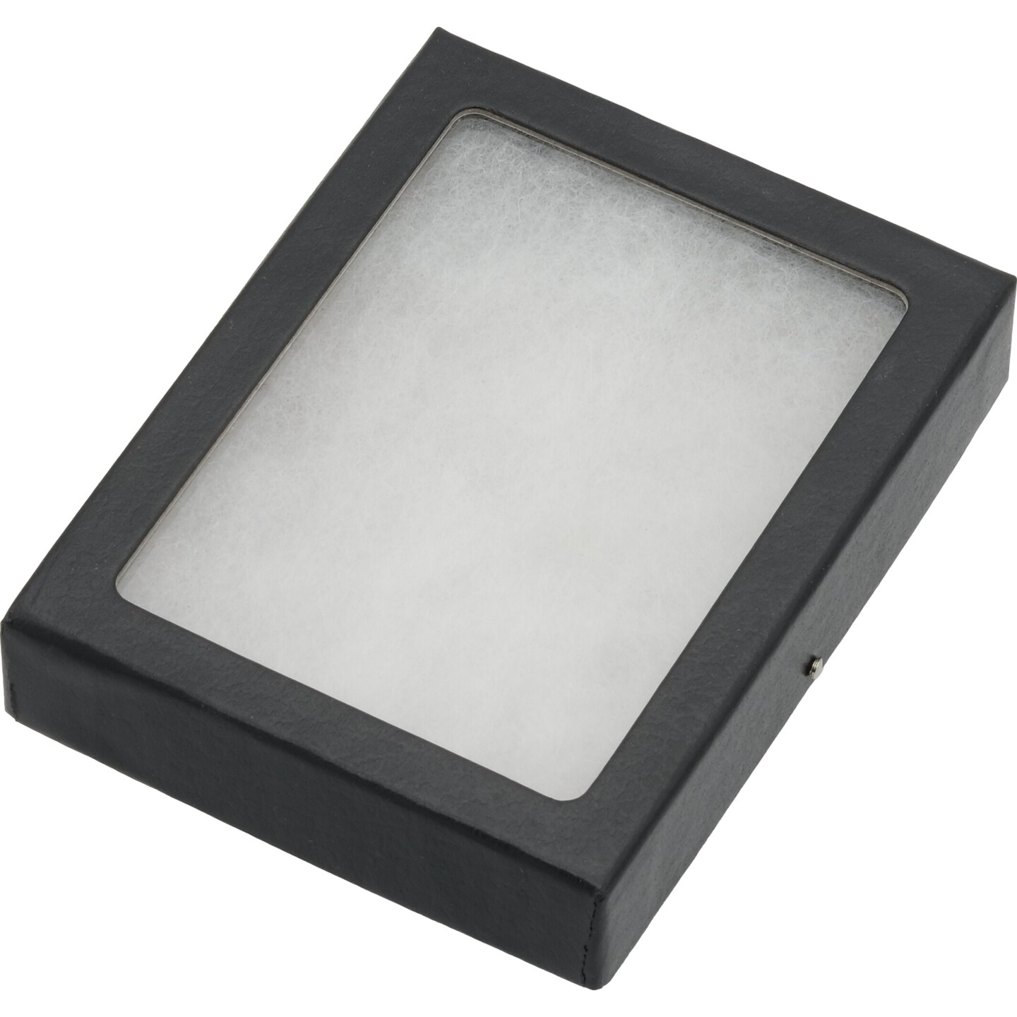 Riker Display Cases 120BK Mount Frame Case with Glass Top 4 1/4" x 3 1/4" x 3/4"