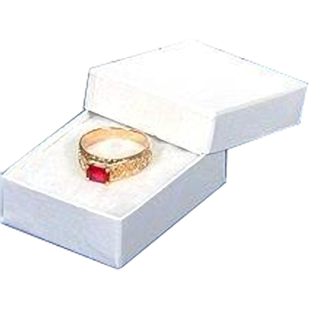 White Cotton Filled Jewelry boxes &#x26; Black Flocked Earring Cards Kit 125 Pcs