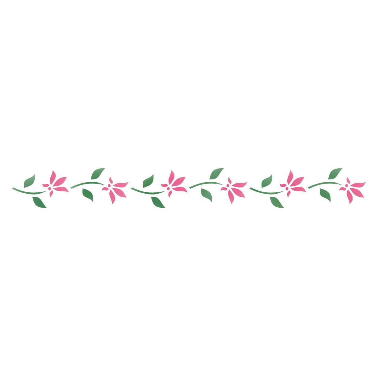 Mini Floral Wall Stencil | 248 by Designer Stencils | Floral Stencils | Reusable Art Craft Stencils for Painting on Walls, Canvas, Wood | Reusable Plastic Paint Stencil for Home Makeover | Easy to Use &#x26; Clean Art Stencil