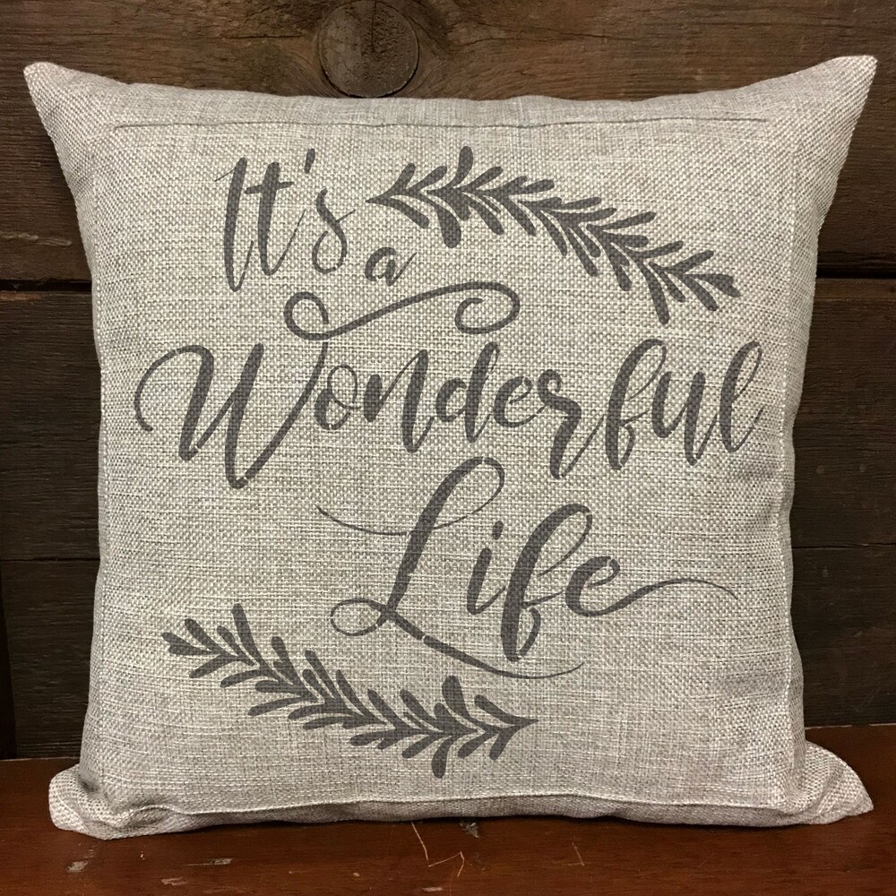 It's A Wonderful Life Embossing 12 x 12 Stencil | FS083 by