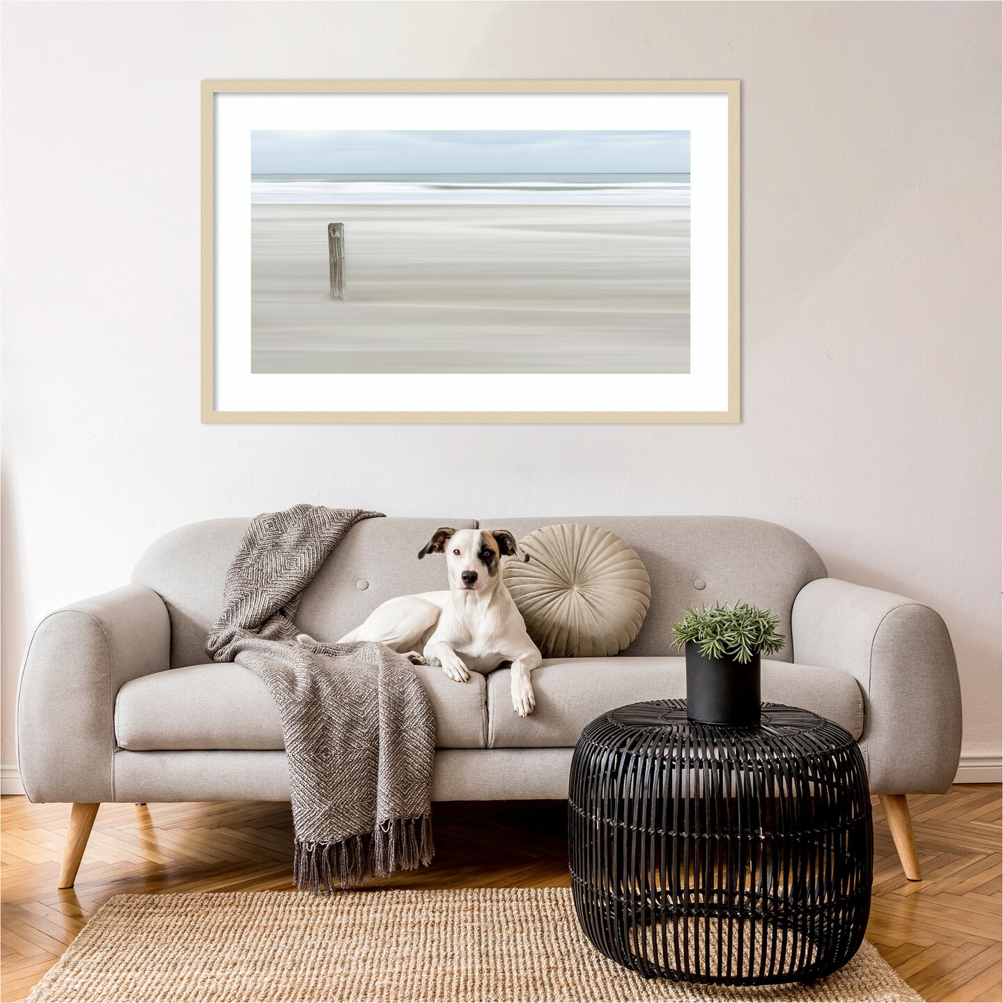 Steadfast Shoreline by Greetje van Son Wood Framed Wall Art Print