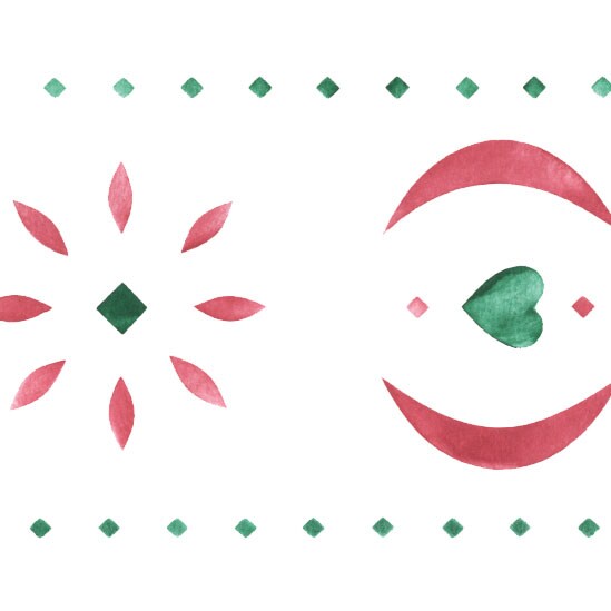 Traditional Star and Heart Design Wall Stencil | 1034 by Designer Stenci | Pattern Stencils | Reusable Stencils for Painting | Safe & Reusable Template for Wall Decor | Try This Stencil Instead of a Wallpaper | Easy to Use & Clean Art Stencil Pattern