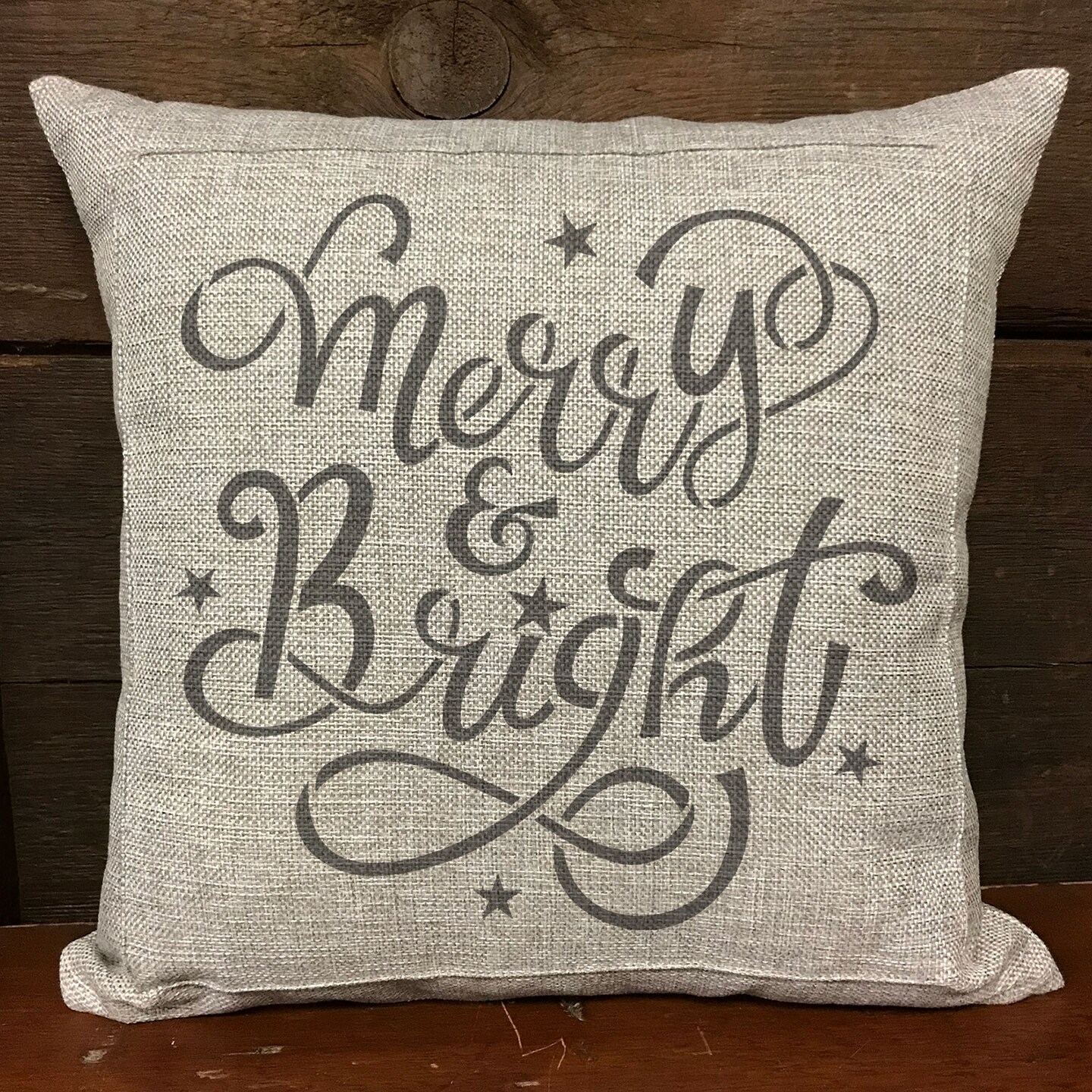 Merry & Bright Embossing 12 x 12 Stencil | FS121 by Designer Stencils | Word & Phrase Stencils | Reusable Stencils for Painting on Wood, Wall, Tile, Canvas, Paper, Fabric, Furniture, Floor | Reusable Stencil for Home Makeover | Easy to Use & Clean
