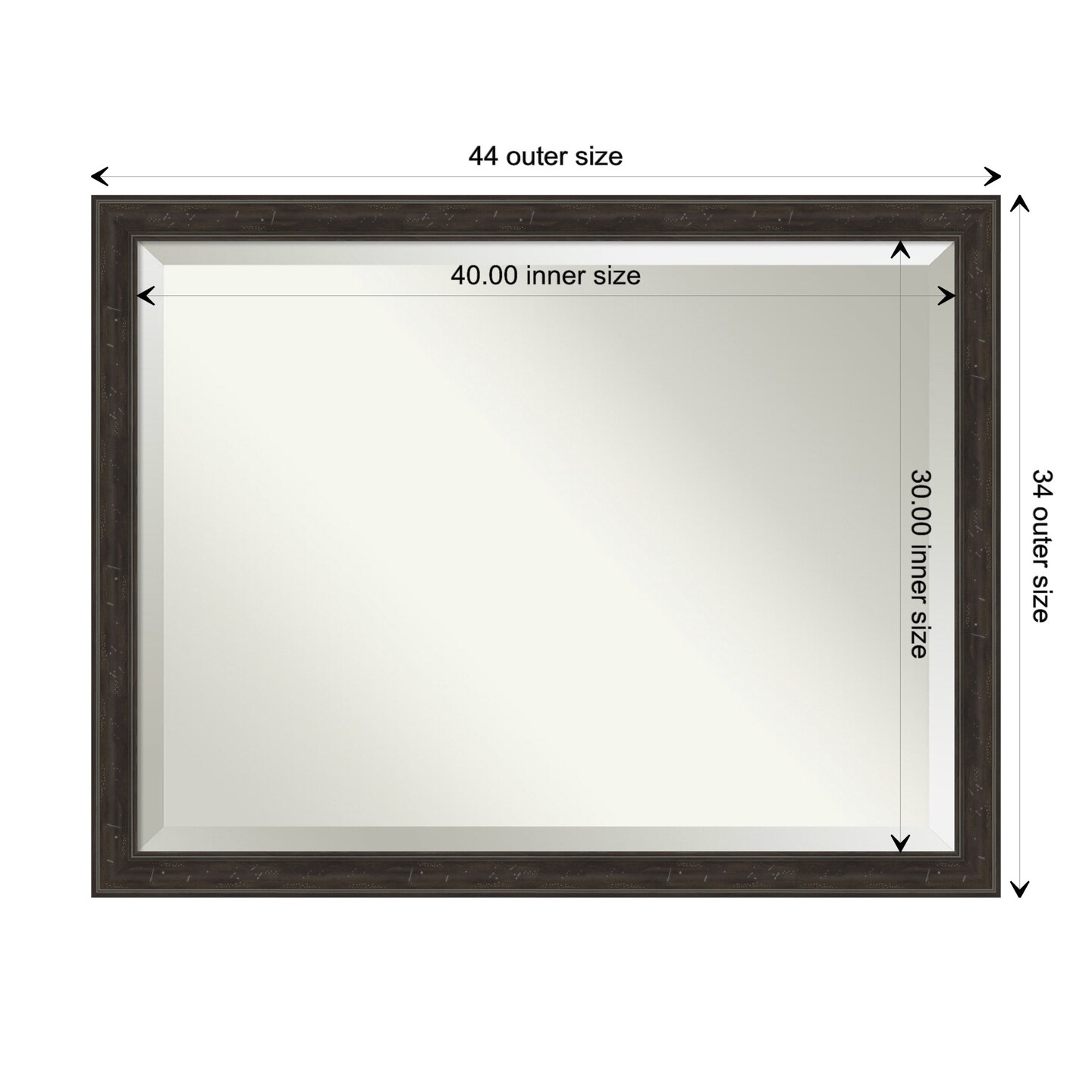 Beveled Bathroom Wall Mirror, Shipwreck Narrow Frame Michaels