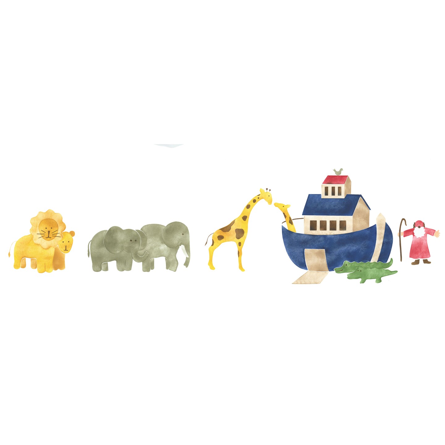 Noah&#x27;s Ark Wall Stencil | 2366 by Designer Stencils | Reusable Art Craft Stencils for Painting on Walls, Canvas, Wood | Reusable Plastic Paint Stencil for Home Makeover | Easy to Use &#x26; Clean Art Stencil