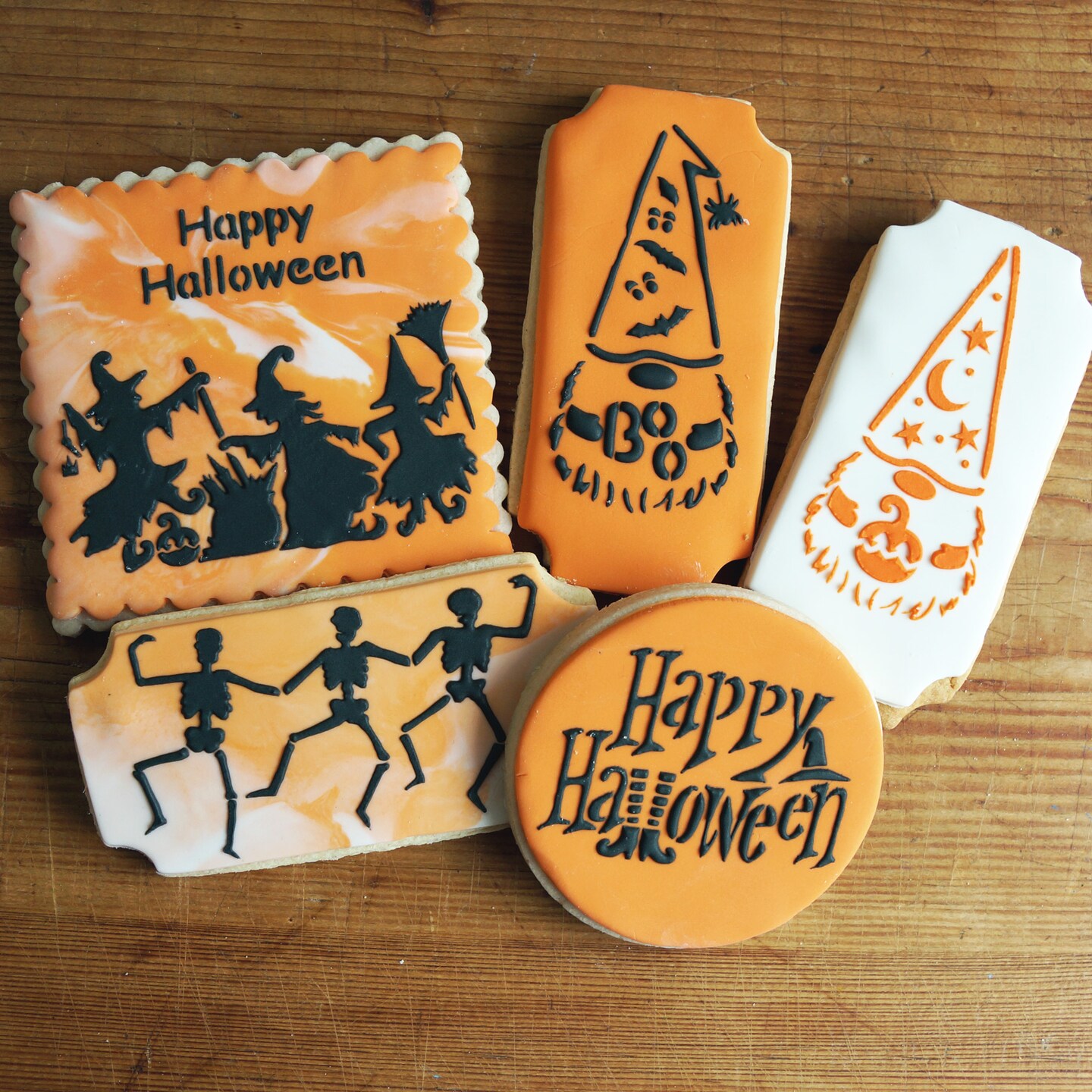 Dancing Witches Cookie &#x26; Craft Stencil | CM181 by Designer Stencils | Cookie Decorating Tools | Baking Stencils for Royal Icing, Airbrush, Dusting Powder | Craft Stencils for Canvas, Paper, Wood | Reusable Food Grade Stencil