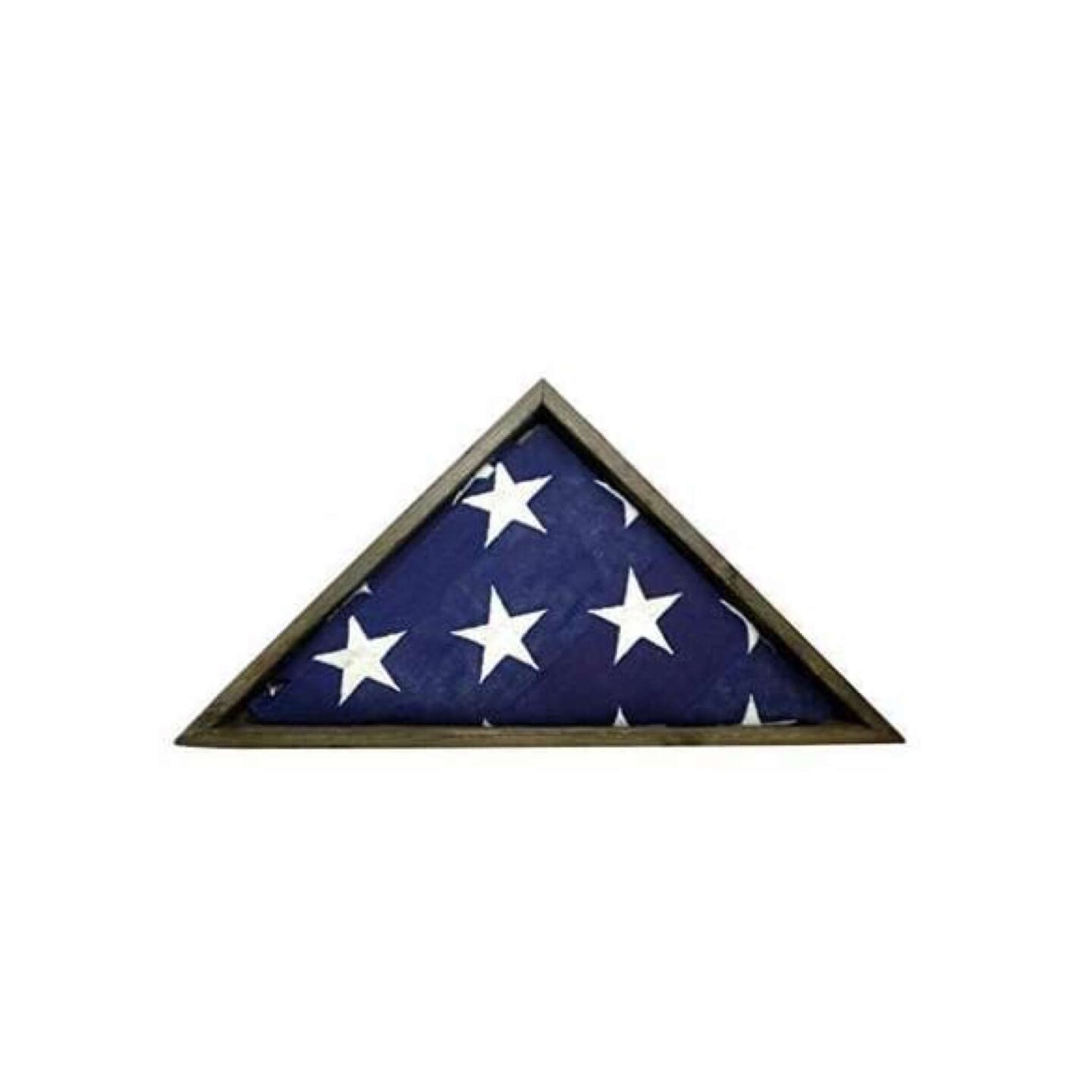 Rustic Farmhouse Commemorative Flag Shadowbox Display Case