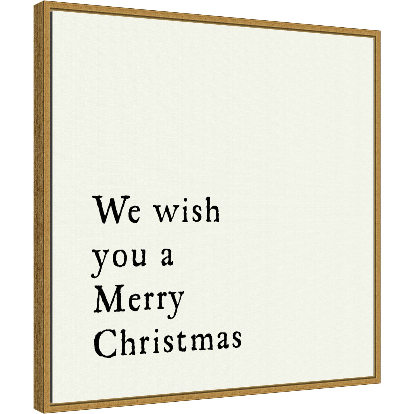 We Wish You by Amanti Art Portfolio Canvas Wall Art Print Framed Christmas Wall Decor Michaels
