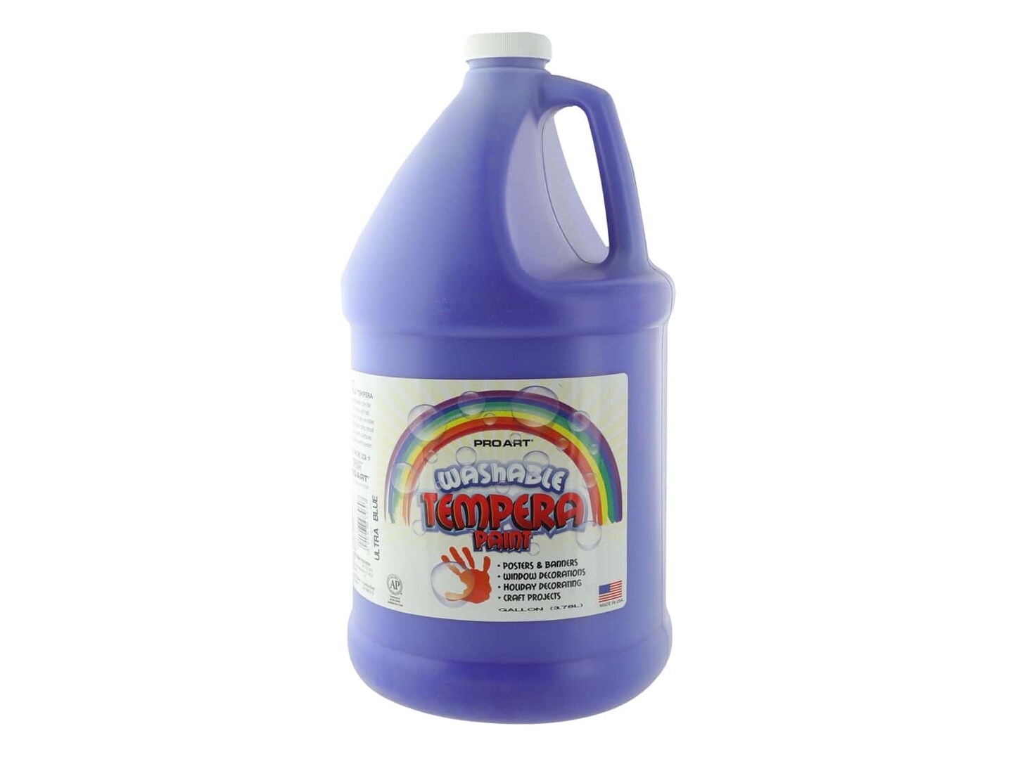 Pro Art Washable Tempera Paint Ultra Blue, Gallon Tempera Paint