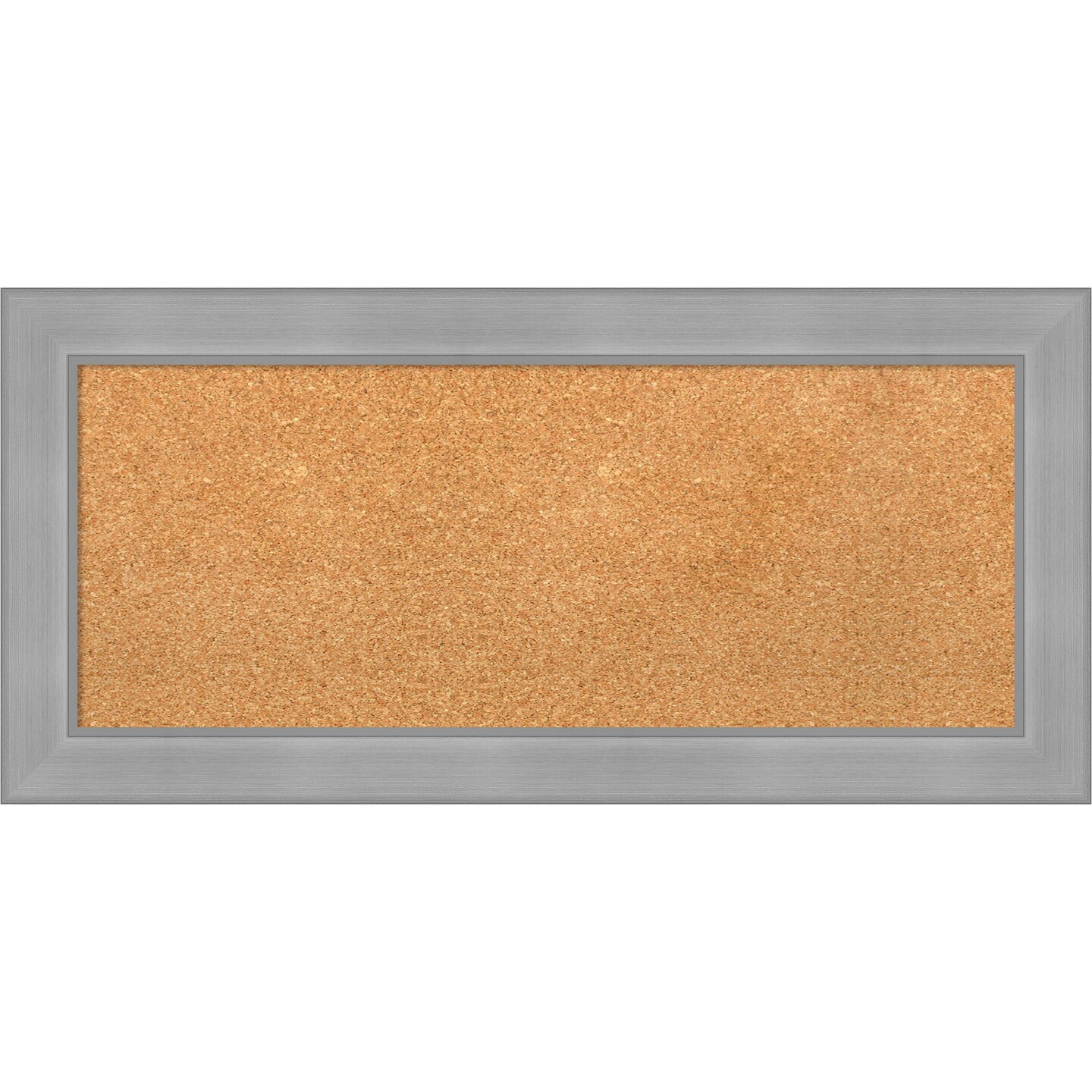 Cork Board, Vista Brushed Nickel Frame Bulletin Board, Organization