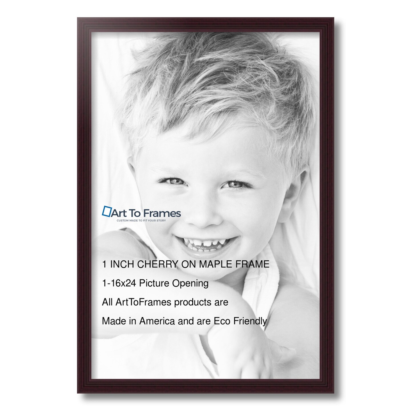 ArtToFrames 16x24 Inch Picture Frame, This 1 Inch Custom Wood Poster Frame is Available in Multiple Colors, Great for Your Art or Photos - Comes with 060 Plexi Glass and Corrugated Backing (A9MA)