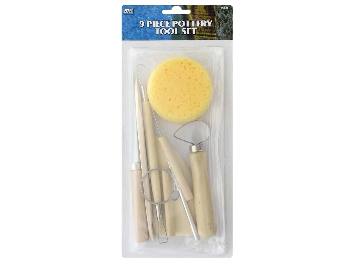 Art Advantage Pottery Tool Kit With Fettling Knife Unfinished