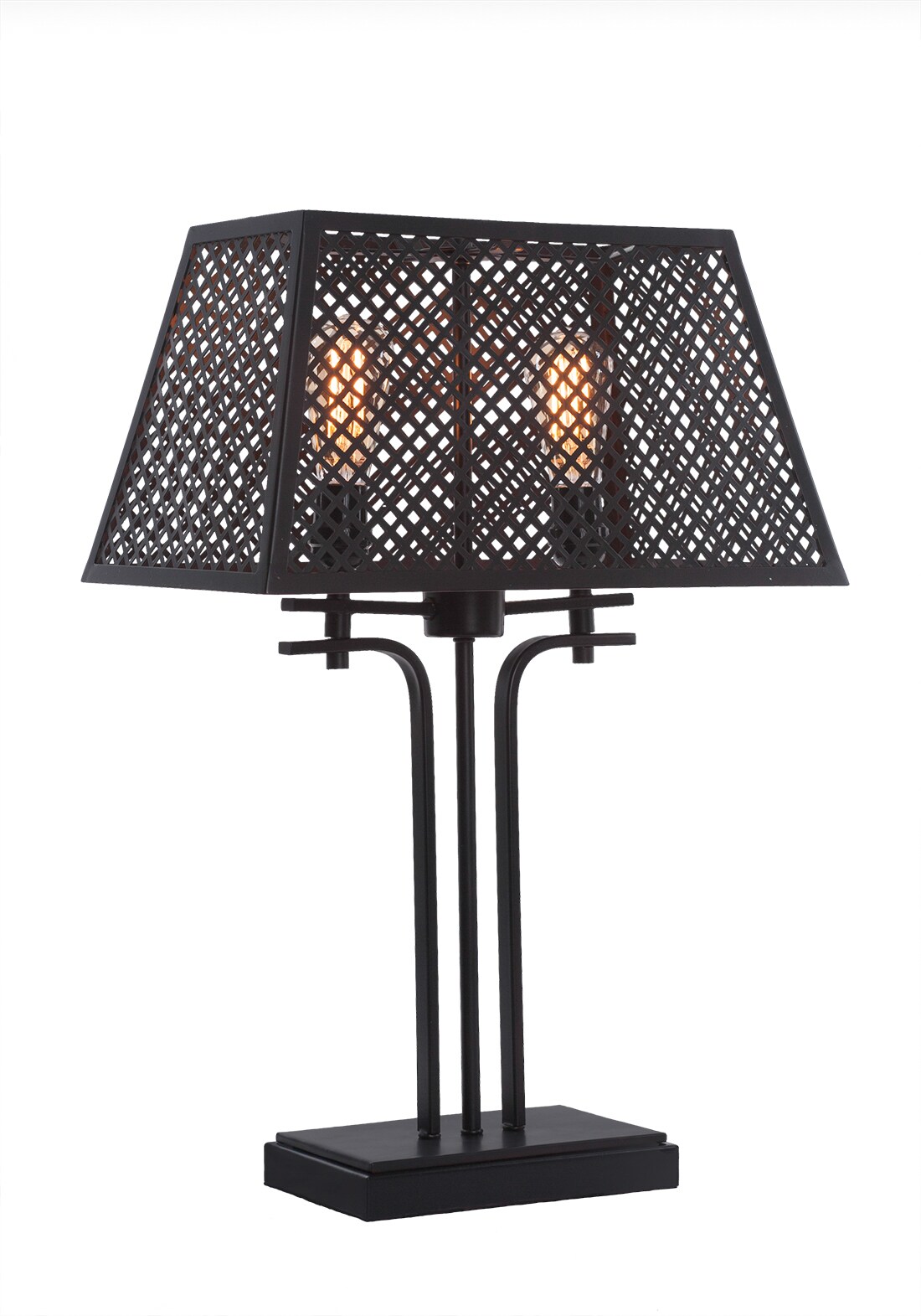 Corbello 2 Light Table Lamp Shown In Espresso Finish With 16 Espresso