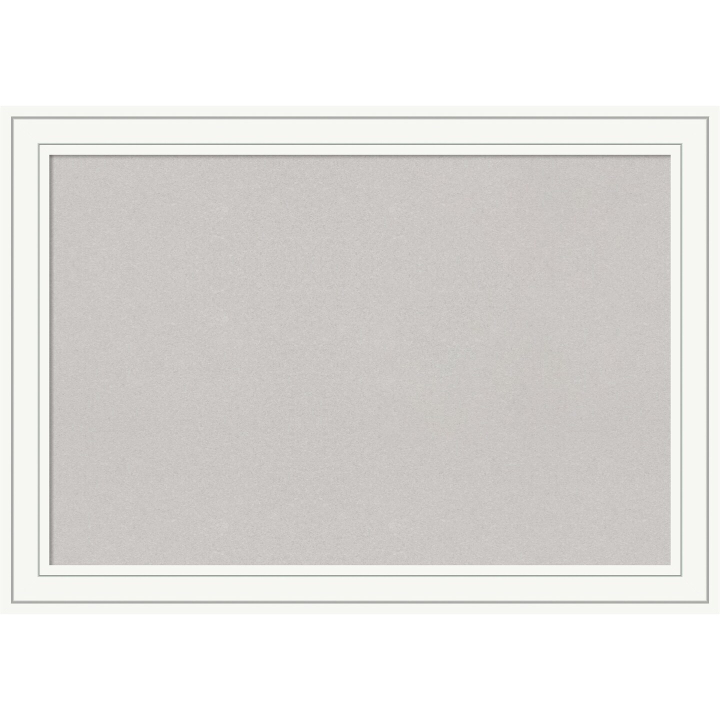 Cork Board, Craftsman White Wood Frame - Bulletin Board, Organization Board, Pin Board