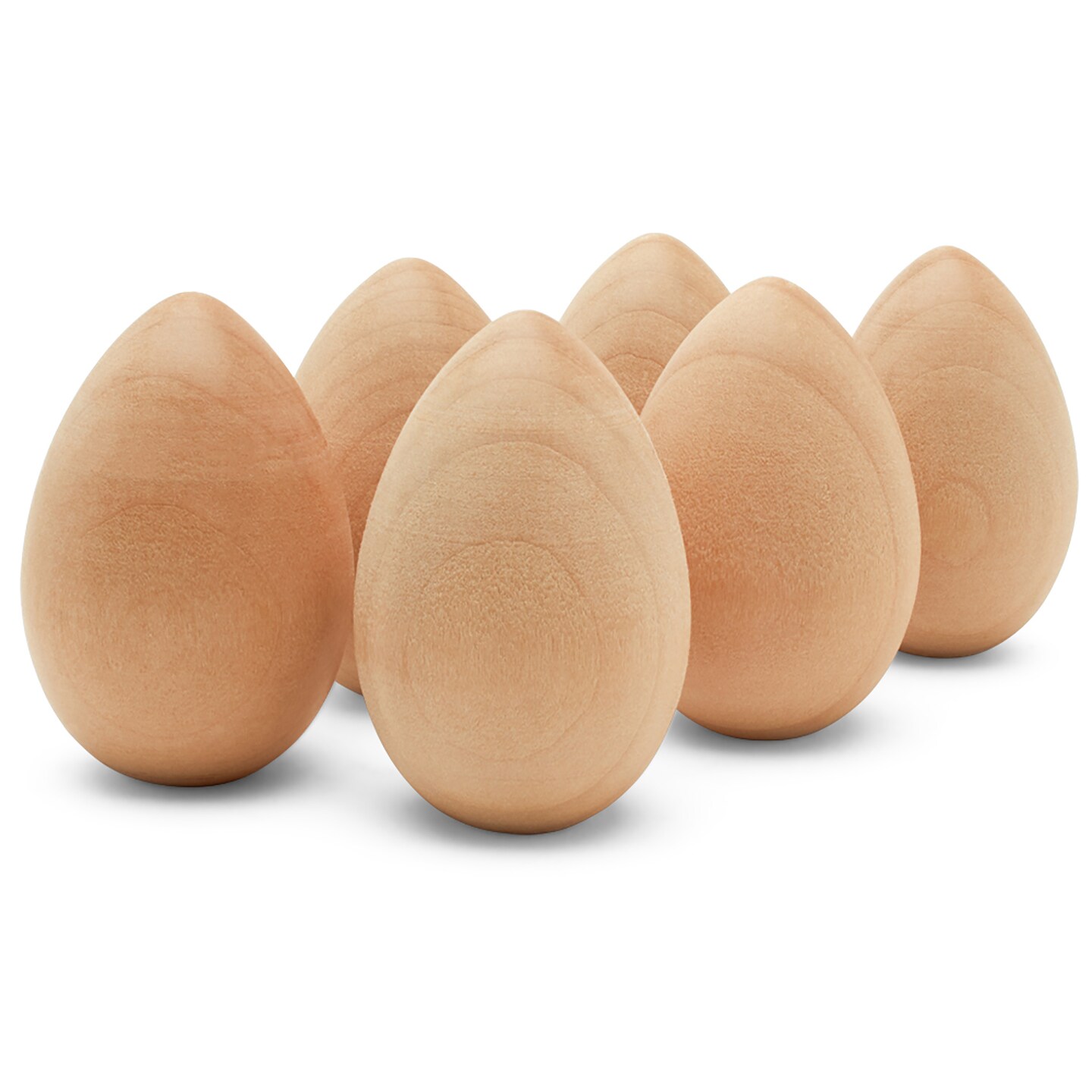 Wooden Eggs Unfinished Flat Bottom, Multiple Sizes Available, Craft Eggs & Easter Ornaments | Woodpeckers