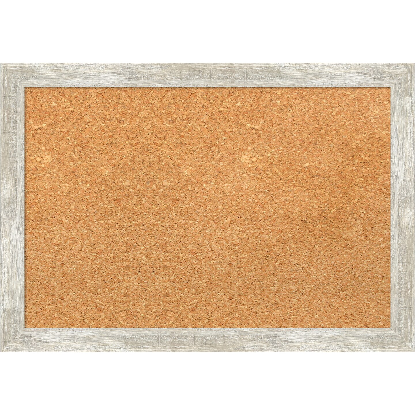 Cork Board, Crackled Metallic Narrow Frame Bulletin Board