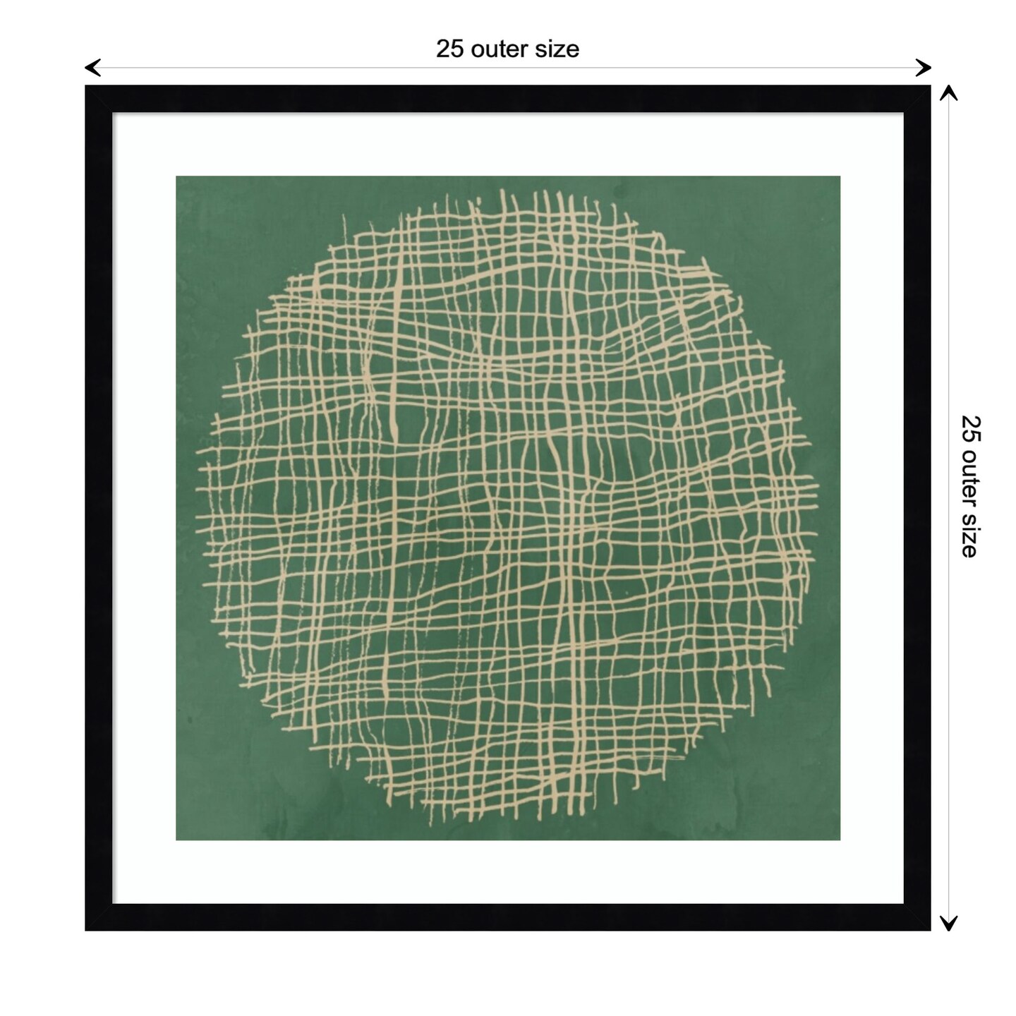 Green Weave II by Tom Reeves Wood Framed Wall Art Print Michaels