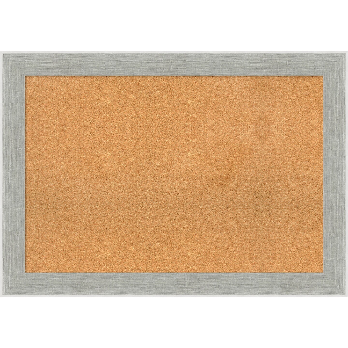 Cork Board, Glam Linen Grey Frame Bulletin Board, Organization Board