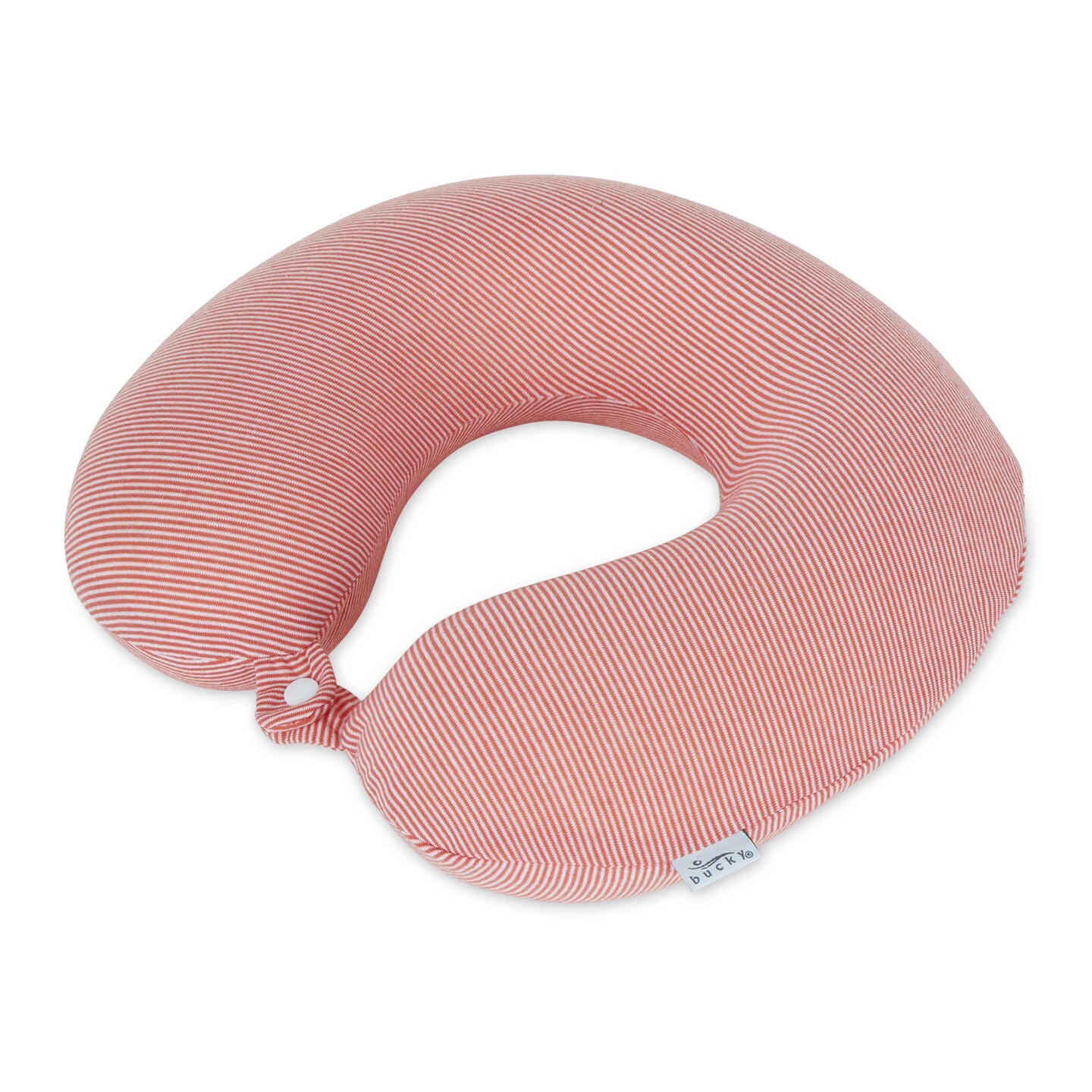 Bucky Jersey Stripe - Memory Foam Neck Pillow - Pink Stripe