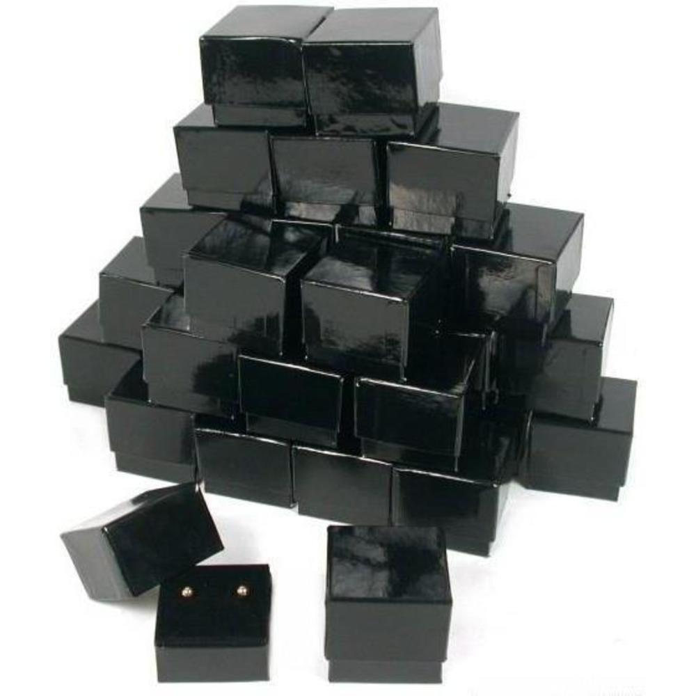 30 Black Velvet Earring Gift Box Jewelry Showcase Displays